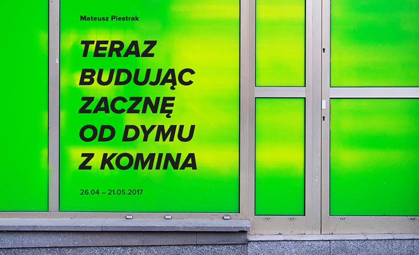 plakat teraz budując